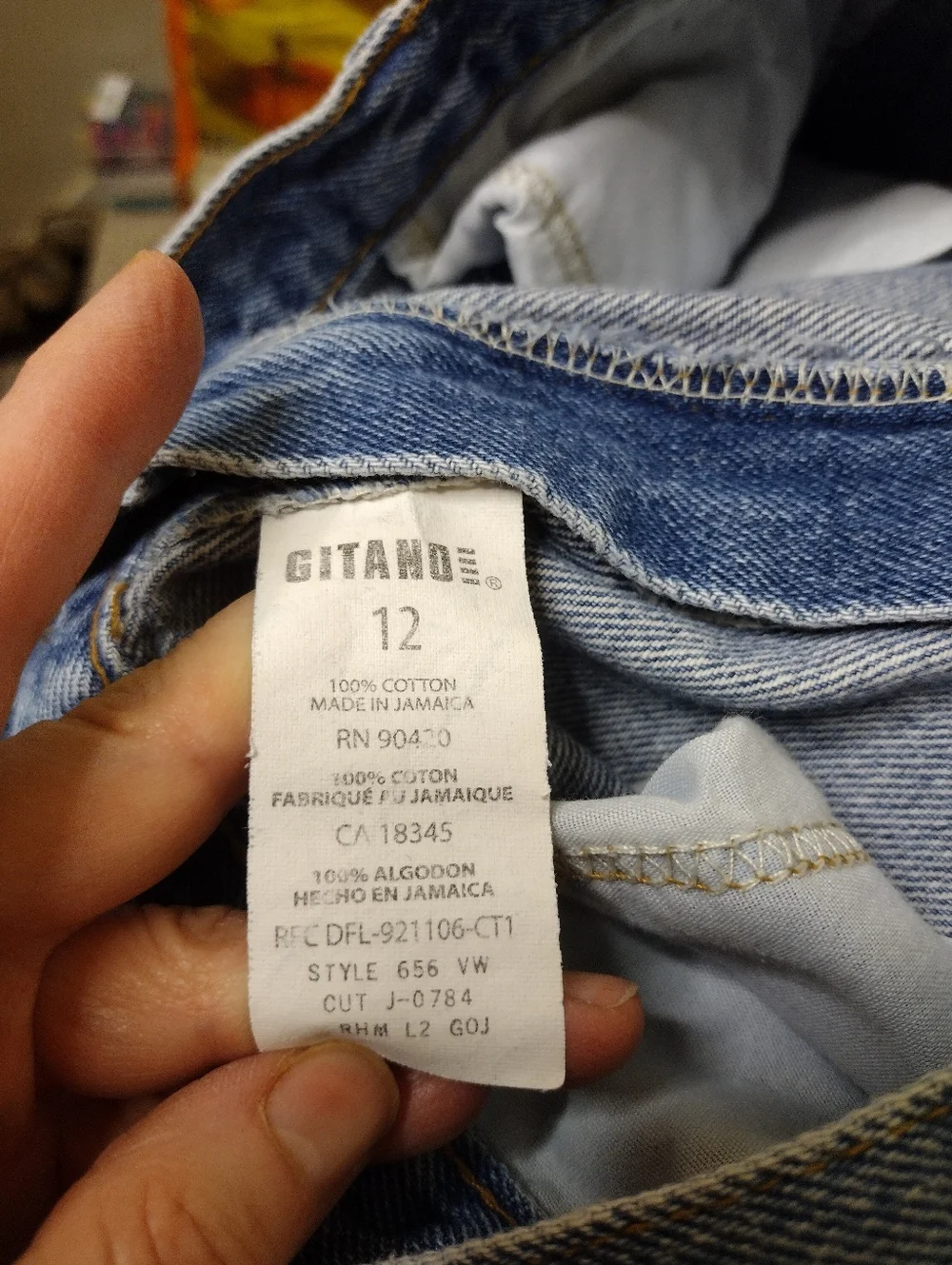 Vintage 1980-90's Gitano 100% Cotton High Waisted, Split Side Mom Shorts - Picture 6 of 8